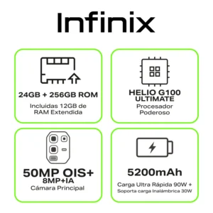INFINIX NOTE 50 PRO 12GB+12GB/256GB - Imagen 3