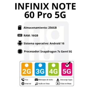 Infinix Note 60 Pro 5G 8GB/256GB - Imagen 5