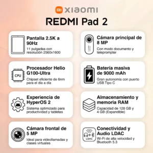 Xiaomi Redmi PAD 2 4G 4GB/128GB - Imagen 4